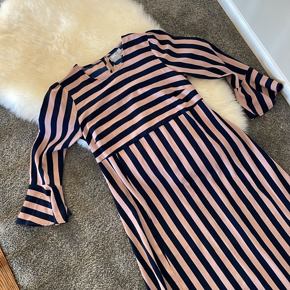 ASOS striped bell sleeve dress
